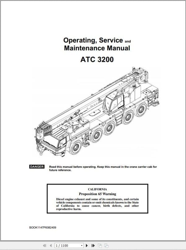 Link Belt Crane ATC 3200 Service Operation Maintenance Manual (1)