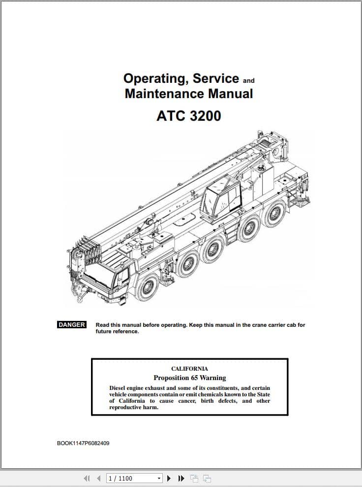 Link Belt Crane ATC 3200 Service Operation Maintenance Manual (1)
