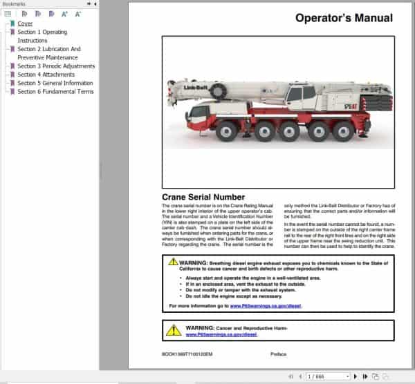 Link Belt Crane ATC T7 Operation Manual (1)