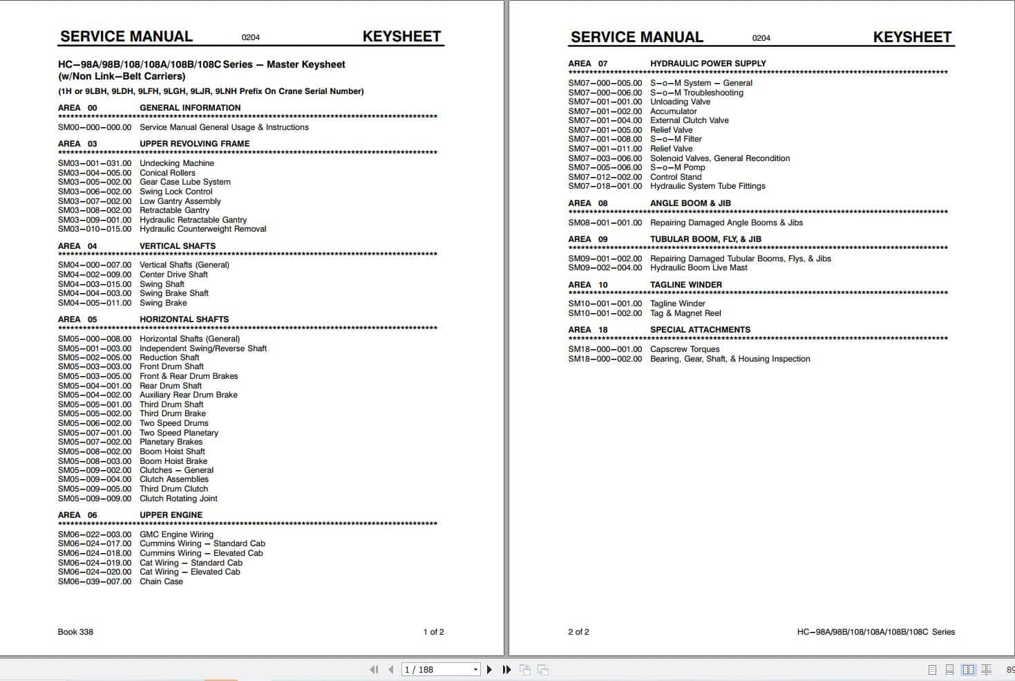 Link Belt Crane HC 108 Service Manual (1)