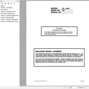 Link Belt Crane HC 108D Operation Manual (1)