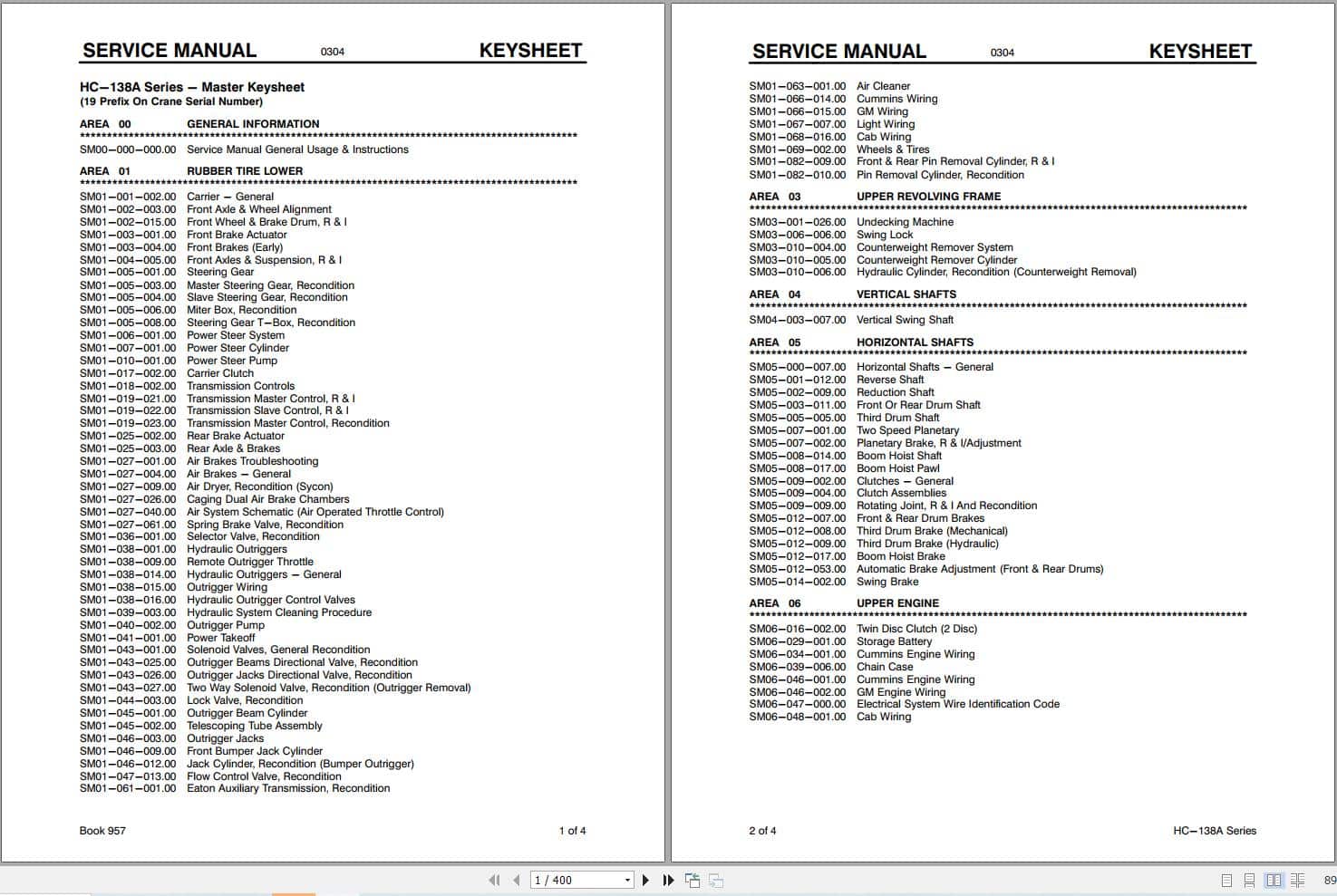 Link Belt Crane HC 138A Service Manual (1)
