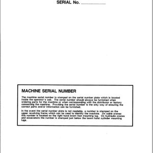 Link Belt Crane HC 218A Operation Manual 772 (1)