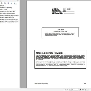 Link Belt Crane HC 228H Operation Manual (1)
