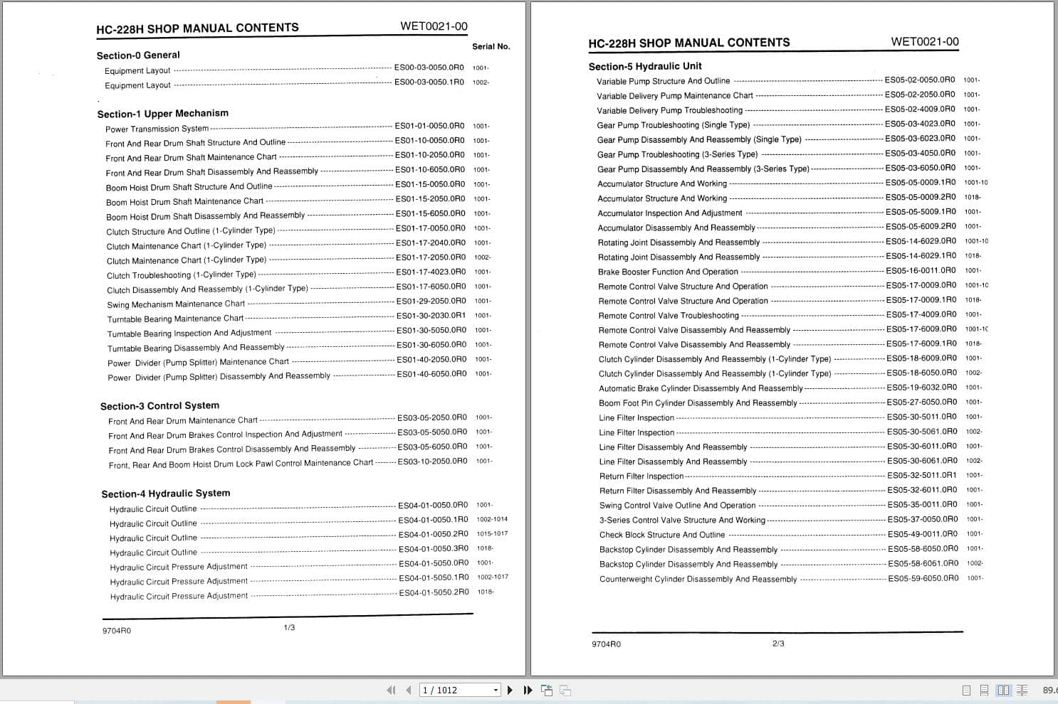 Link Belt Crane HC 228H Service Manual (1)