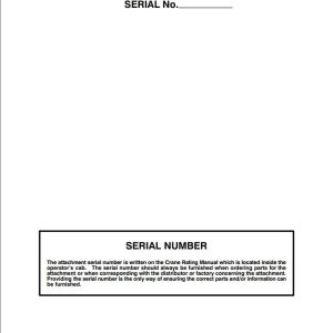 Link Belt Crane HC 238H II Luffing Attachment Operation Manual 942 (1)
