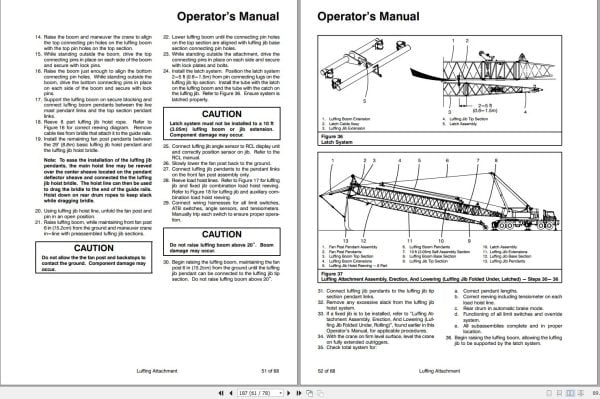 Link Belt Crane HC 238H II Luffing Attachment Operation Manual 942 (2)