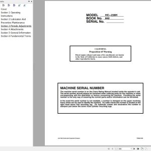 Link Belt Crane HC 238H Operation Manual (1)