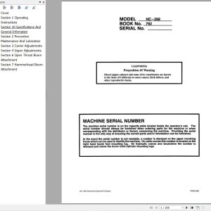 Link Belt Crane HC 268 Operation Manual (1)