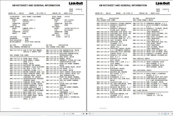 Link Belt Crane HC 278H II Service Manual (1)