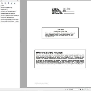 Link Belt Crane HC 278H Operation Manual (1)