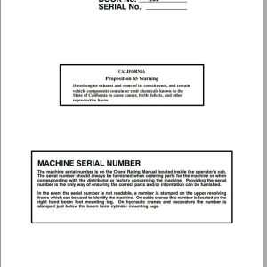 Link Belt Crane HC 48A Operation Manual 260 (1)