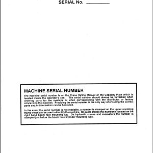 Link Belt Crane HC 58B Service Manual (1)
