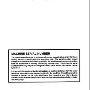Link Belt Crane HC 70 Operation Manual 111A (1)