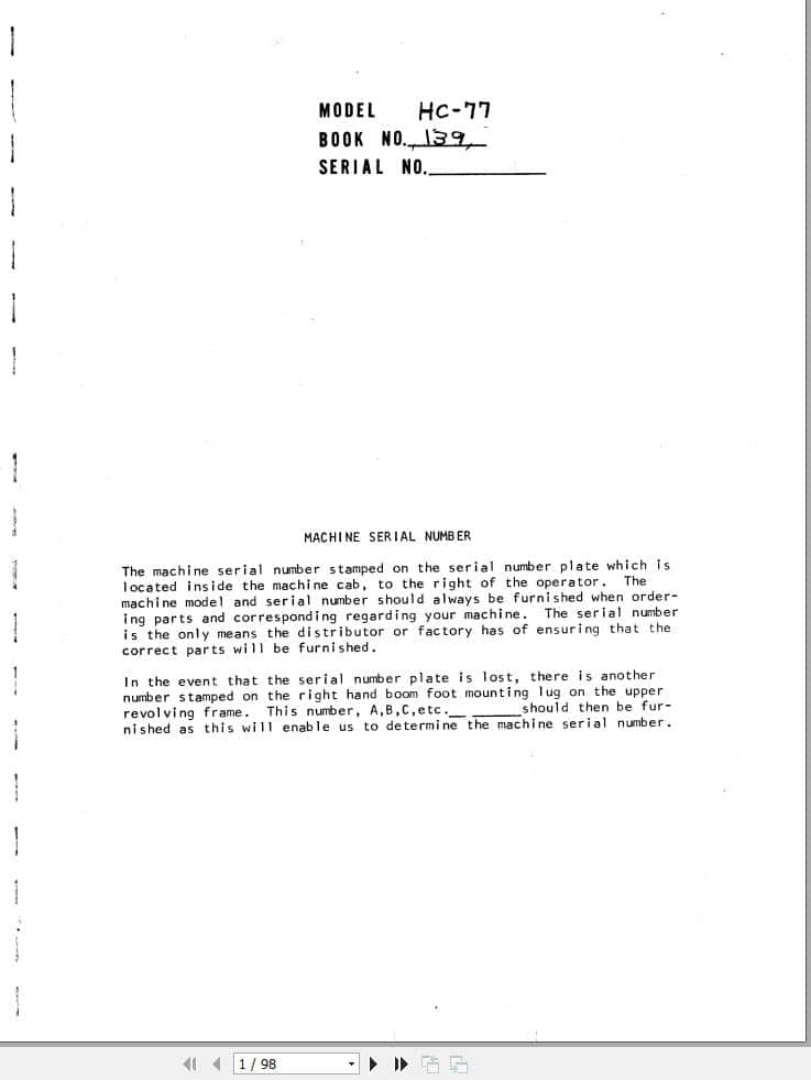 Link Belt Crane HC 77 Operation Manual 139 (1)