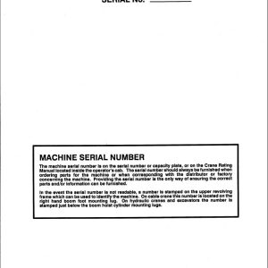 Link Belt Crane HC 77 Service Manual (1)