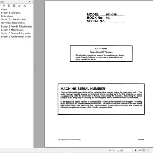 Link Belt Crane HC 78B Operation Manual (1)