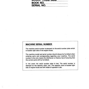 Link Belt Crane HCD 80B Operation Manual (1)