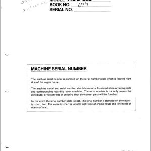 Link Belt Crane HCD 80B Service Manual (1)
