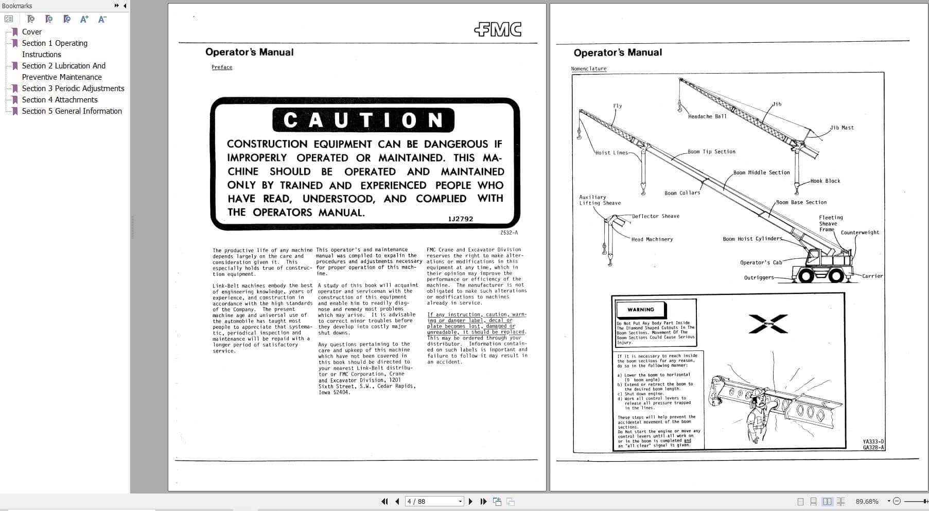 Link Belt Crane HSP 15XL Operation Manual (1)