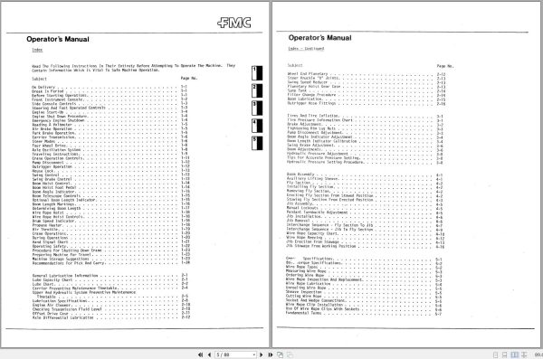 Link Belt Crane HSP 25 Operation Manual (1)