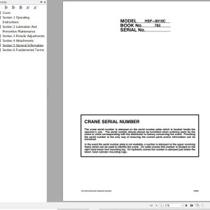 Link Belt Crane HSP 8018C Operation Manual (1)