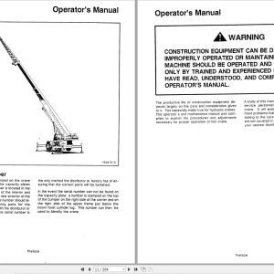 Link Belt Crane HSP 8025 Operation Manual (1)