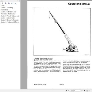 Link Belt Crane HSP 8033 Operation Manual (1)