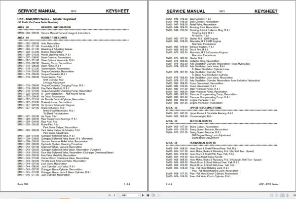 Link Belt Crane HSP 8040 Service Manual (1)