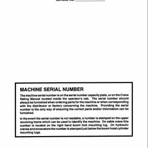 Link Belt Crane HT 300 Operation Manual 278A (1)