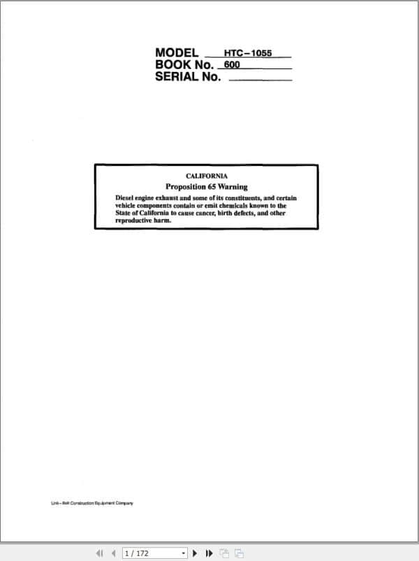Link Belt Crane HTC 1055 Operation Manual 600 (1)