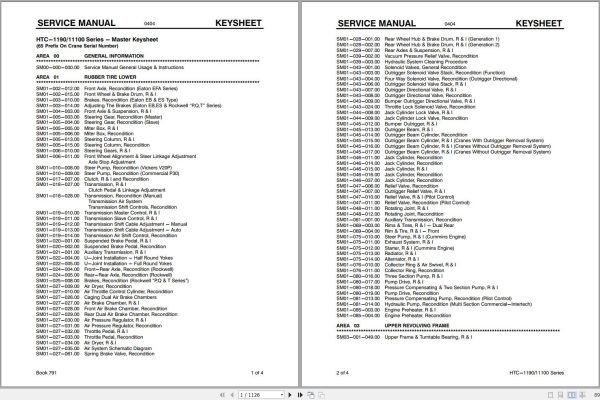 Link Belt Crane HTC 11100 Service Manual (1)