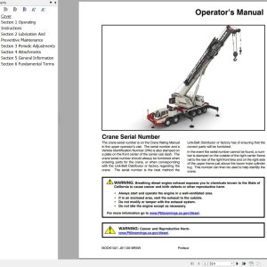 Link Belt Crane HTC 3140LB Operation Manual (1)
