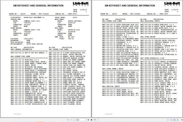 Link Belt Crane HTC 3140LB Service Manual (1)