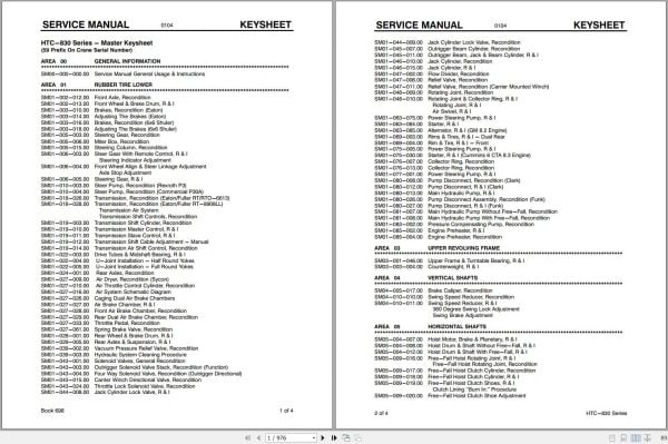 Link Belt Crane HTC 814 Service Manual (1)