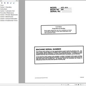 Link Belt Crane HTC 814XL Operation Manual (1)