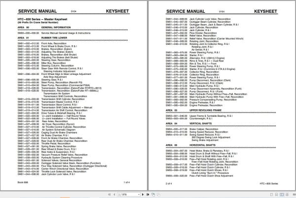 Link Belt Crane HTC 814XL Service Manual (1)