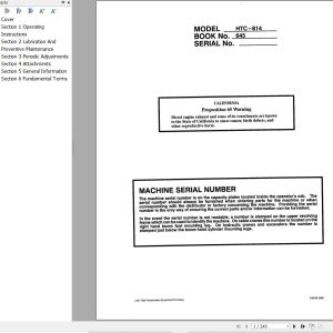 Link Belt Crane HTC 820 Operation Manual (1)