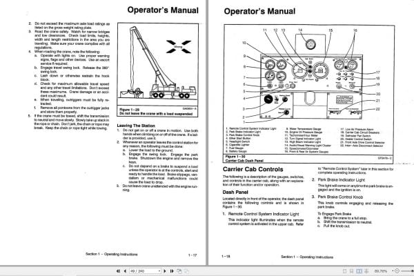 Link Belt Crane HTC 820 Operation Manual (2)