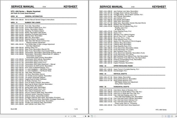 Link Belt Crane HTC 820 Service Manual (1)