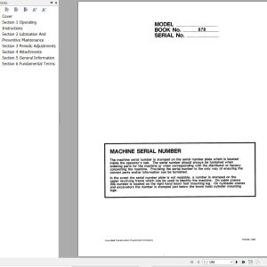 Link Belt Crane HTC 828S Operation Manual (1)