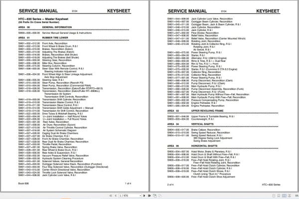 Link Belt Crane HTC 830 Service Manual (1)