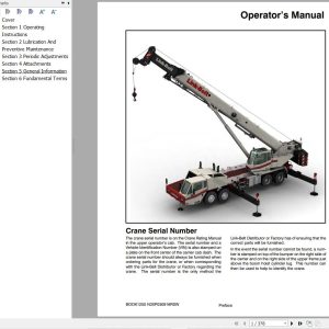 Link Belt Crane HTC 86100XP Operation Manual (1)