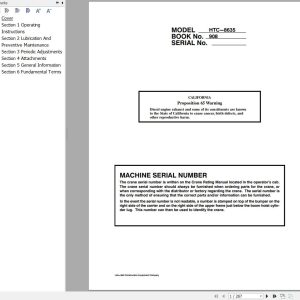 Link Belt Crane HTC 8635XXL Operation Manual (1)