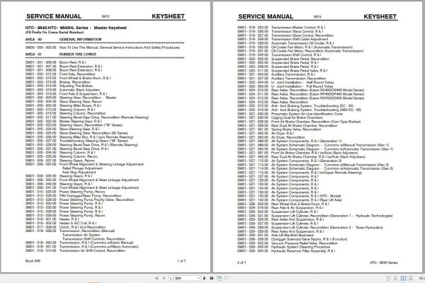 Link Belt Crane HTC 8640HL Service Manual (1)