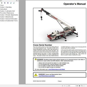 Link Belt Crane HTC 8640SL Operation Manual (1)