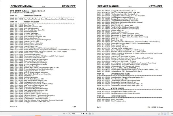 Link Belt Crane HTC 8640XP SL Service Manual (1)