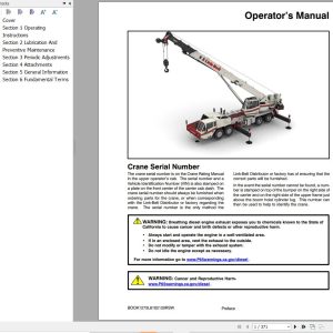 Link Belt Crane HTC 8645 II Operation Manual (1)