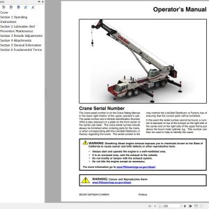 Link Belt Crane HTC 8650XL Operation Manual (1)