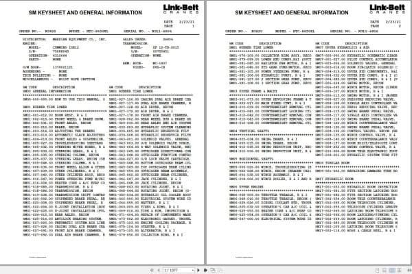 Link Belt Crane HTC 8650XL Service Manual (1)